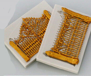 Elegante Cancello decorato. Stampo in silicone