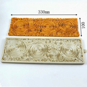 stampo in silicone bordo rosee fiori