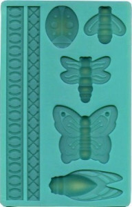 Farfalle Api Coccinelle e Libellule più 2 Bordure. Stampo in silicone
