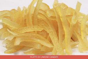 Filetti Limone Canditi. 200 grammi.