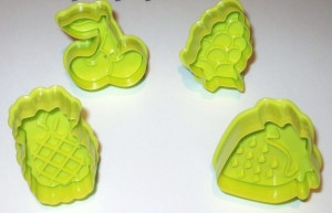 stampi Frutta Ananas, Fragola, Ciliegia e Uva