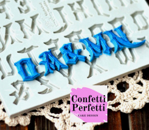 Lettere Alfabeto Gotico. Stampo in silicone