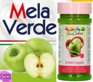 Mela Verde. Aroma in Pasta concentrata per aromatizzare Creme, Impasti e Gelati.