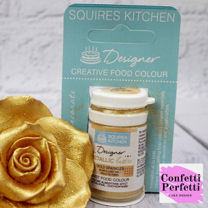 Oro Metallizzato. Colorante Lipo in polvere Squires Kitchen