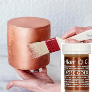 Oro Rosa. Colorante Pittura pronta all'uso in gel. Rose Gold. Sugarflair