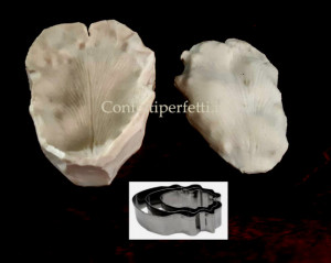 Papavero. Alta definizione. 2 Venatori in silicone + 3 Cutter in metallo