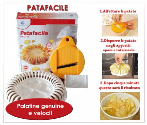 Patafacile, chips Patatine al forno e Cottura Senza Grassi in Microonde !!!