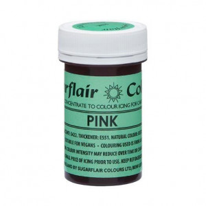 Rosa. Colorante Naturale al 100% in pasta. Sugarflair NatraDi