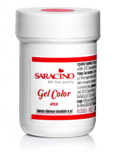 Rosso. Colorante alimentare in gel 30 gr. Saracino