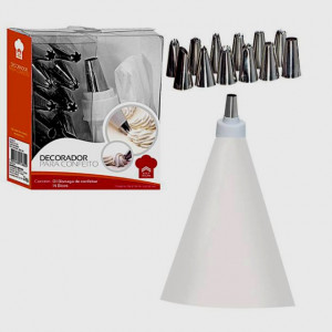 Set di 12 Beccucci + Riduttore + Sac a Poche