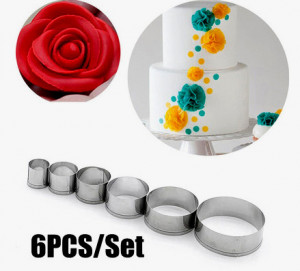 Set di 6 cutter Tondi in metallo