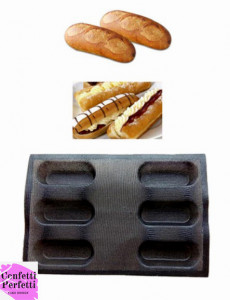Stampo Microforato. Hot dog. In silicone e fibra di vetro