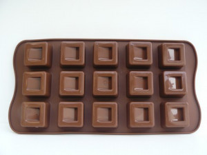 Tavoletta a Cubo. Stampo di 15 cavita per Cioccolato
