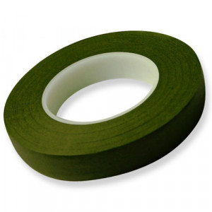 Verde Scuro.12 mm. Nastro o Guttaperga per Fiori