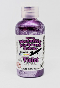 Viola 55 ml. Colorante liquido Metallizzato anche per Aerografo. Magic Colours