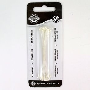 50 Pistilli Medi 3 mm Bianchi