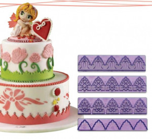 Bordo e Cornice. Set di 4 stampi