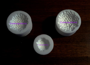 Centro Margherita. 3 Venatori in silicone