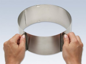 Cornice Tonda 7 cm. Regolabile. Anello Altezza in Acciaio Inox. Originale Patisse.