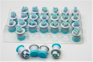 Lettere Minuscole Espulsione. Kit di 26 stampi.