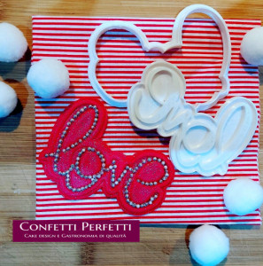 Love. Stampo tagliapasta con Cutter in plastica