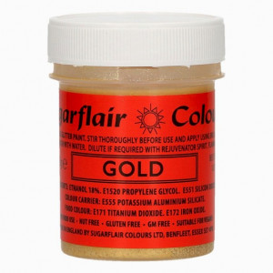 Oro 35 gr. Glitterato. Colorante in Gel concentrato. Glitter Paint Gold. Sugarflair
