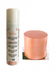 Oro Rosa Metallizzato. Lucidante Spray 75 ml. Decora