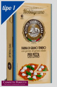 Pizza. Farina Nobilgrano N BLU - Tipo 1 - W 290 P/L 0.55. Dallagiovanna