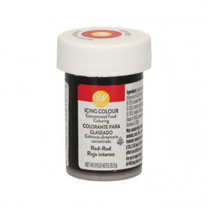 Rosso Intenso. Gel Wilton. Nuova Produzione Gel Icing Color 28 gr