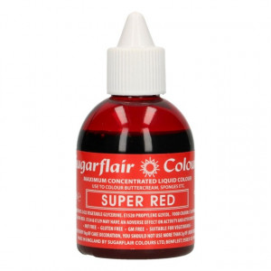 Rosso Super Concentrato ideale per Red Velvet. 60 ml.Colorante liquido. Sugarflair