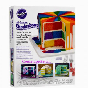 Set Teglia a Scacchiera quadrata e Strati. Wilton