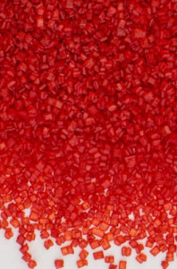 Sprinkle Glitter di Zucchero Rosso Fuoco. Natale. Bright Red. 100 gr.