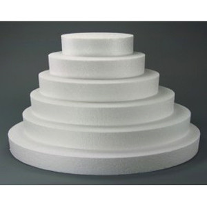 Altezza 2.5 cm. Basi circolari in polistirolo Dummy Tondo