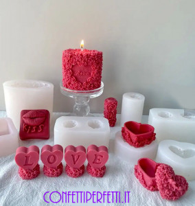stampo candele Amore e Love San Valentino