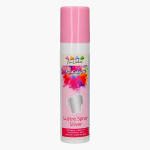 Argento Metallizzato. Spray di 100 ml. Funcakes