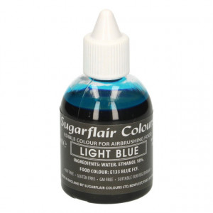 Blu Chiaro 60 ml. Colorante liquido anche per Aerografo. Sugarflair