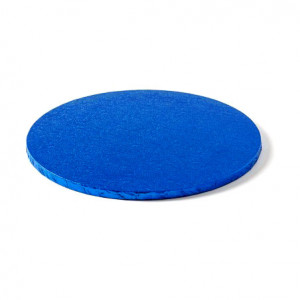 Blu Elettrico. Cake Board Tondo da 25 a 40 cm. Vassoio da 13 mm per Torte