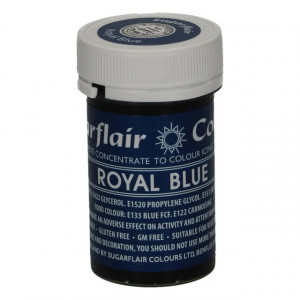 Blu Royal. Linea Pastello. Coloranti in Gel concentrati. Sugarflair