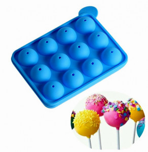 Cake Pops. Stampo in silicone Platinico. Da 8 o 12 sfere