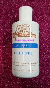 Celeste 250 ml. Colorante a base acqua per Aerografo. WFD