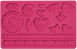 Diadema e Camei. Stampo in silicone Folk