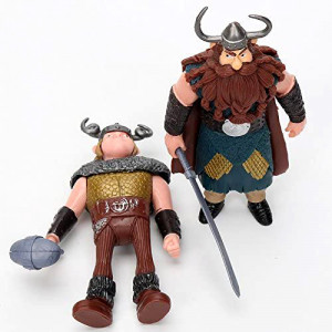 Dragon 2. Set di 8 grandi personaggi in PVC 
