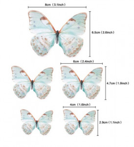 Farfalle volanti con Ali Tiffany. Sagoma Cake Topper