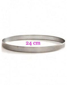 Fascia 24 x 2 cm. Teglia Anello Microforato per Crostate. Decora.