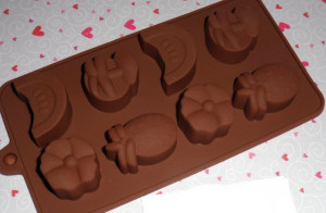 Frutta. Stampo in silicone con 8 forme