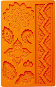 Global Floreale più 2 bordi decorativi. Stampo in silicone