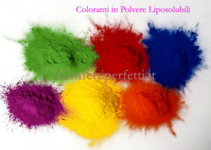 Lipo solubili Concentrati. Coloranti in polvere. Senza Glutine