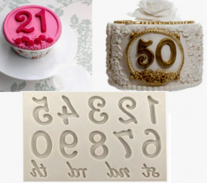 Numeri Grandi per anniversario. Large Numbers Silicone Mold 3D. Fantastico Stampo in silicone