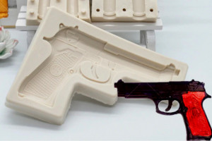 Pistola. Stampo in silicone