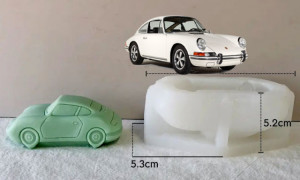 Porsche Vintage. Fantastico e unico stampo in silicone Auto di 9.5 cm